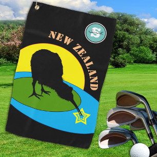 Serviette De Golf Golf Kiwi Bird & Sports Nouvelle-Zélande