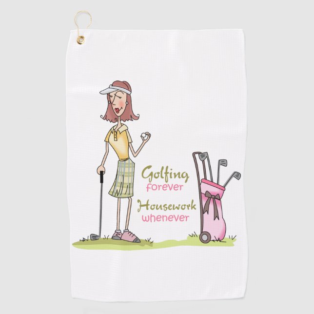 Serviette De Golf Golf pour toujours (Devant)