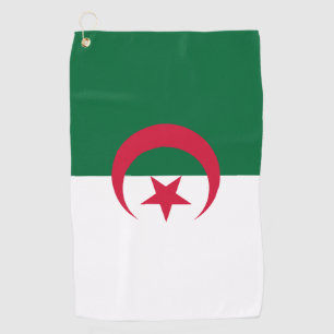 Serviette De Golf Golf Serviette avec drapeau d'Algérie