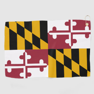 Serviette De Golf Golf Towel avec drapeau du Maryland, États-Unis