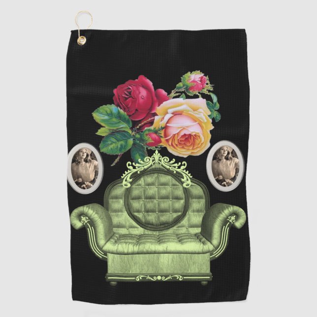 Serviette De Golf Golf Towel Floral (Devant)