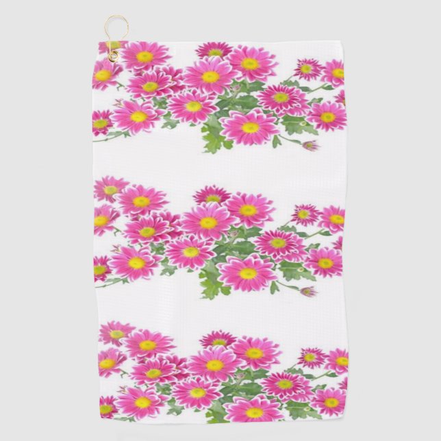Serviette De Golf Golf Towel Floral (Devant)