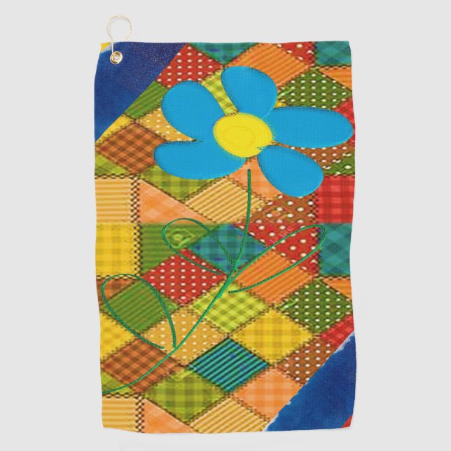 Serviette De Golf Golf Towel Floral (Devant)