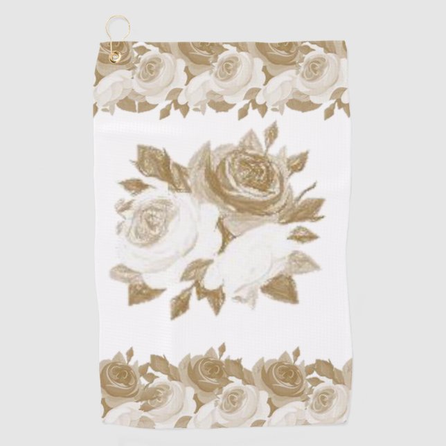 Serviette De Golf Golf Towel Floral (Devant)