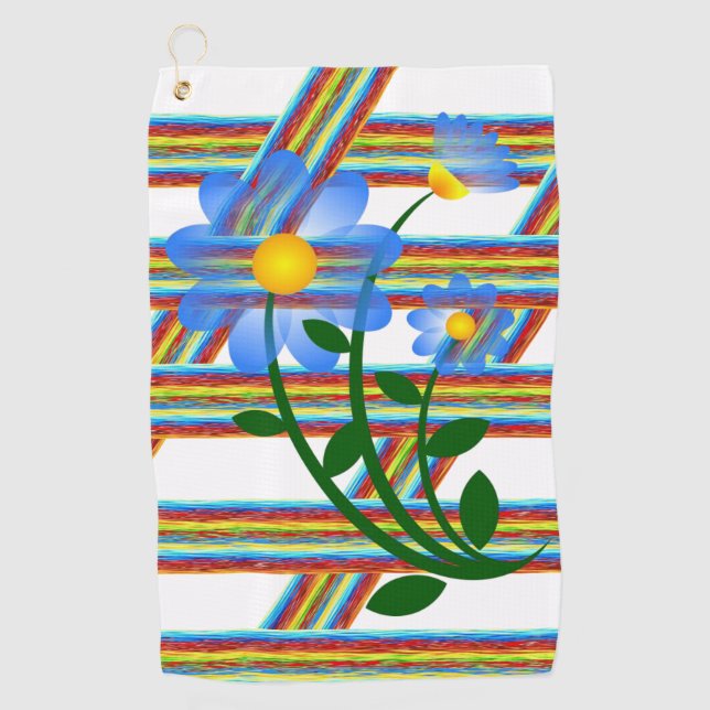 Serviette De Golf Golf Towel Floral (Devant)