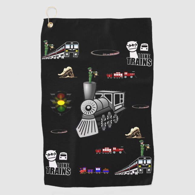 Serviette De Golf Golf Towel Train (Devant)