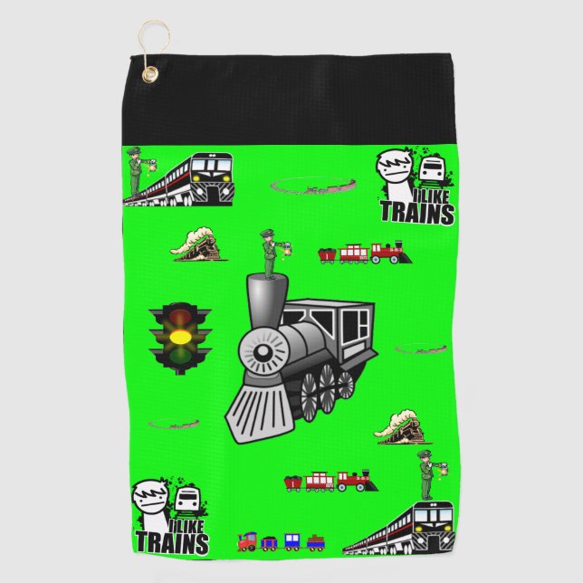 Serviette De Golf Golf Towel Train (Devant)
