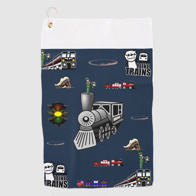 Serviette De Golf Golf Towel Train (Devant)
