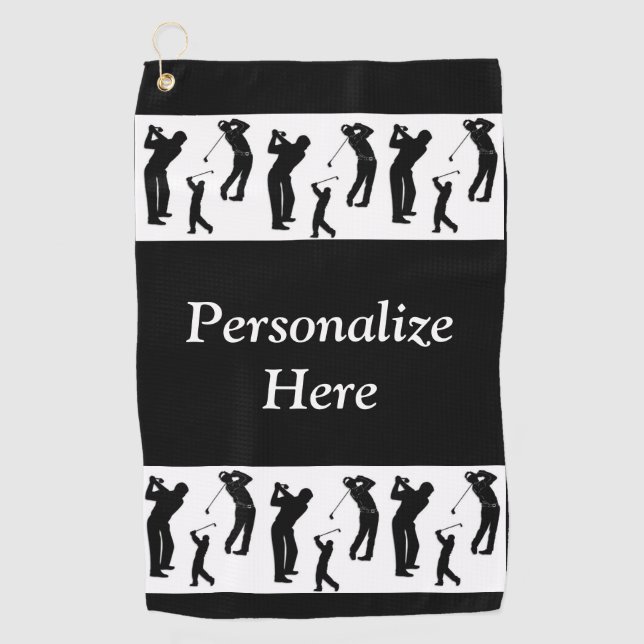 Serviette De Golf Golf World Pour Les Golfeurs (Devant)