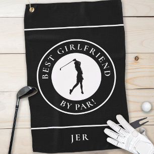 Serviette De Golf Golfer Best Girami Par Par Monogram Sport Noir