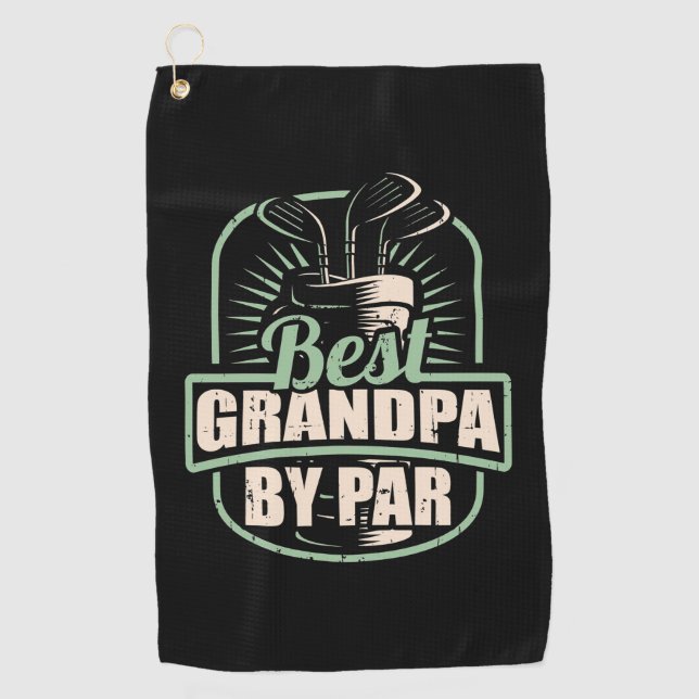 Serviette De Golf Golfer Best Grand-pa Par Par Par (Devant)