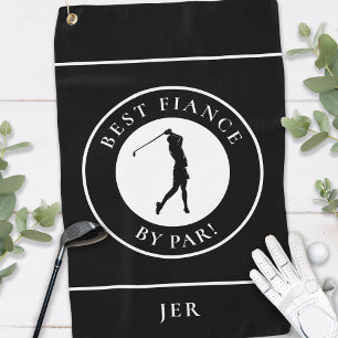 Serviette De Golf Golfer Black Meilleure Fiance Par Par Sport Monogr