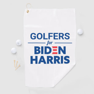 Serviette De Golf Golfers pour Biden Harris Texte personnalisé Blanc