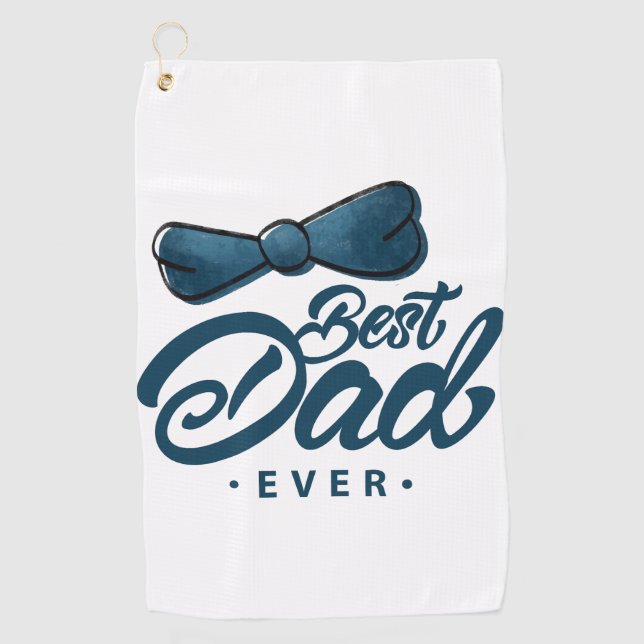 Serviette De Golf Golfing in Style : Meilleur papa Golf Serviette (Devant)