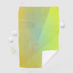 Serviette De Golf Gradation géométrique jaune moderne
