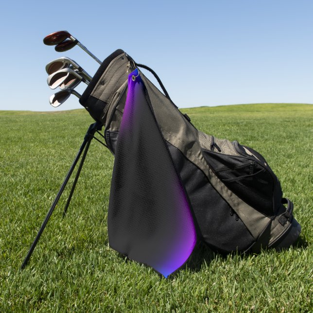 Serviette De Golf Gradient violet noir (Vert)