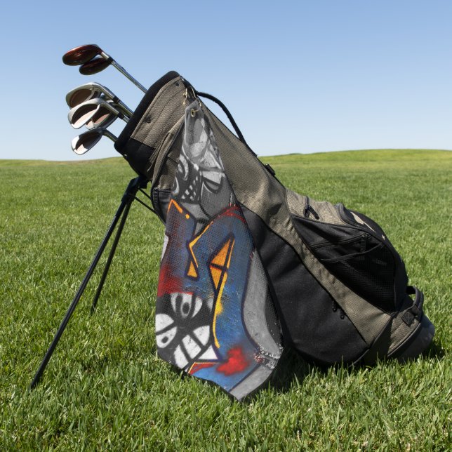 Serviette De Golf Graffiti 1 gta (Vert)