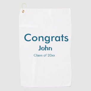 Serviette De Golf grand garçon ajouter nom félicitations date année