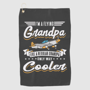 Serviette De Golf Grand-père de l'aviation - Gag Glacière uniquement