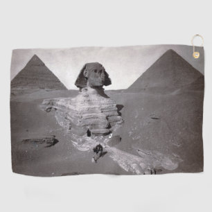 Serviette De Golf Grand Sphinx non déblayé & Pyramides de Gizeh Égyp