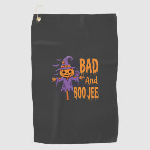 Serviette De Golf Graphisme Épouvantail Halloween Bad And Boo Jee