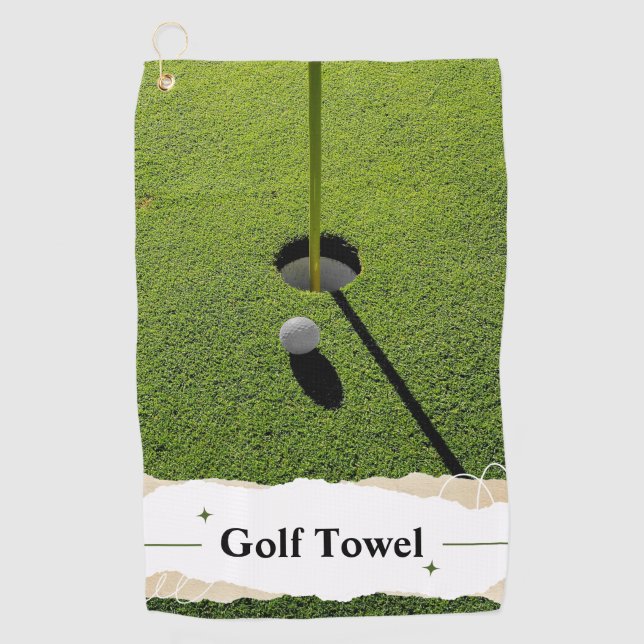 Serviette De Golf Green Modern Golf Tips Custom Meilleures serviette (Devant)