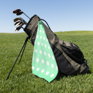 Serviette De Golf Green Poka Dots