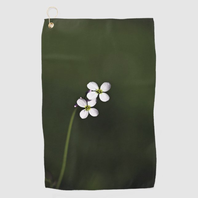 Serviette De Golf Gros plan d'un fleur sauvage Custom Meilleures ser (Devant)