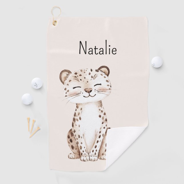 Serviette De Golf Guépard Sauvage (En situation)