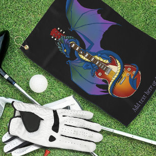 Serviette De Golf Guitare musicale Blue Dragon Sunburst