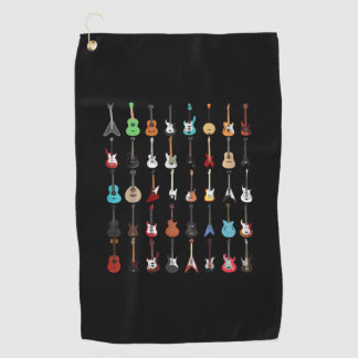 Serviette De Golf Guitarist Guitar Musical Instrument Rock and Roll