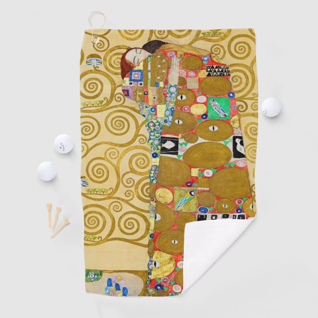 Serviette De Golf Gustav Klimt Exécution Nouveau Couple (En situation)