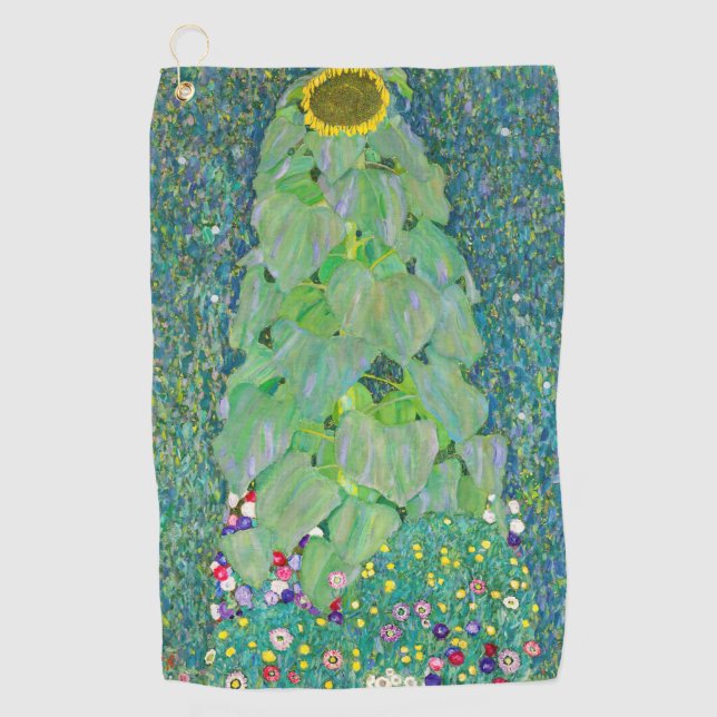 Serviette De Golf Gustav Klimt - Le tournesol (Devant)