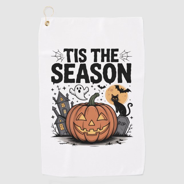 Serviette De Golf Halloween de la saison (Devant)
