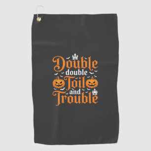 Serviette De Golf Halloween Double Double Toil and Trouble_1