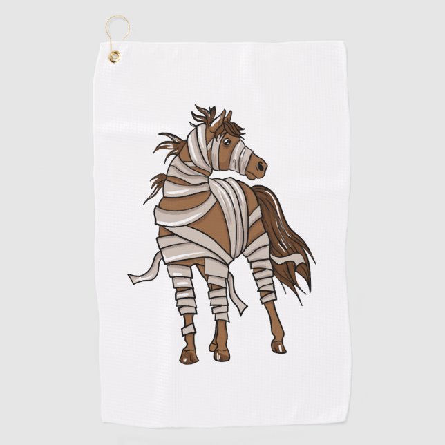 Serviette De Golf Halloween du cheval (Devant)