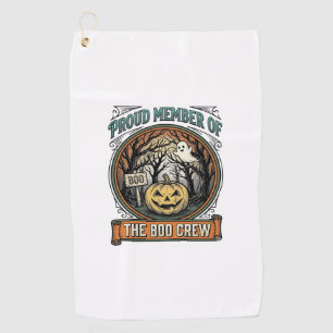 Serviette De Golf Halloween Fantôme Membre Fier Équipage Boo Vintage