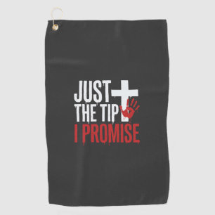 Serviette De Golf Halloween Juste la pointe Croix sanglant