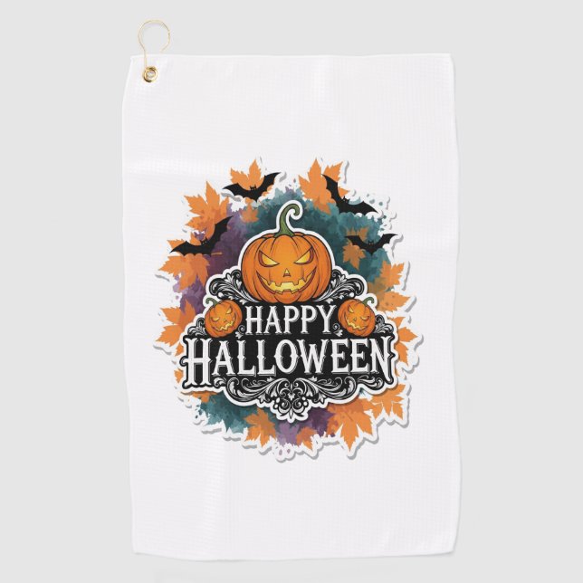 Serviette De Golf Halloween Squad Clown Déplaisant fantôme Zombie Cl (Devant)