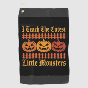 Serviette De Golf Halloween Trick Or Treat Petits Monstres Citrouill