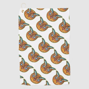 Serviette De Golf Halloweenies Vintages de la Chouette des Fallles