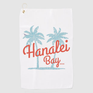 Serviette De Golf Hanalei Bay Island de Kauai, Hawaii Souvenir