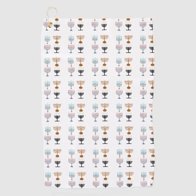 Serviette De Golf Hanoukka religion judaïsme juif (Devant)