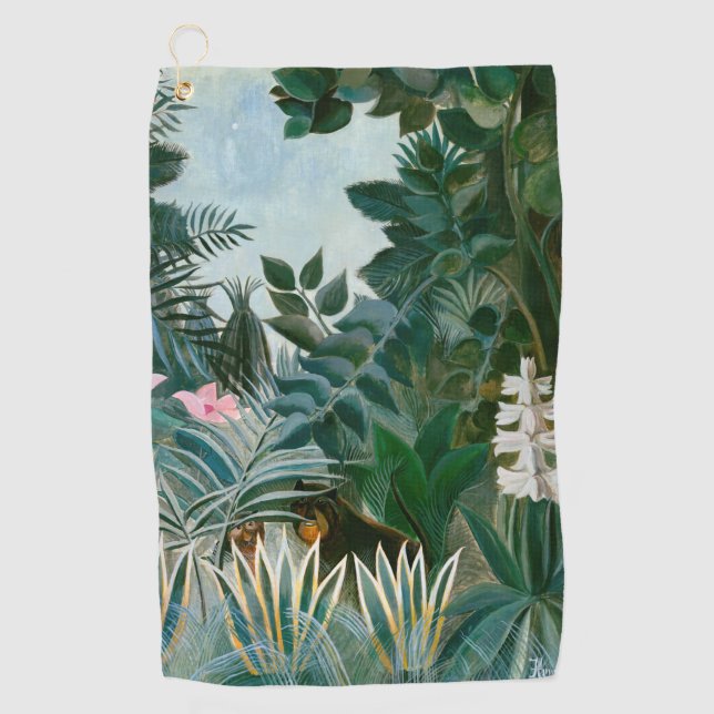 Serviette De Golf Henri Rousseau - La jungle équatoriale (Devant)