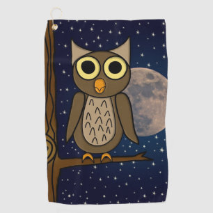 Serviette De Golf Hibou nocturne
