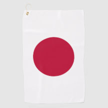 Hinomaru Rising Sun Japan Flag Golf Towels