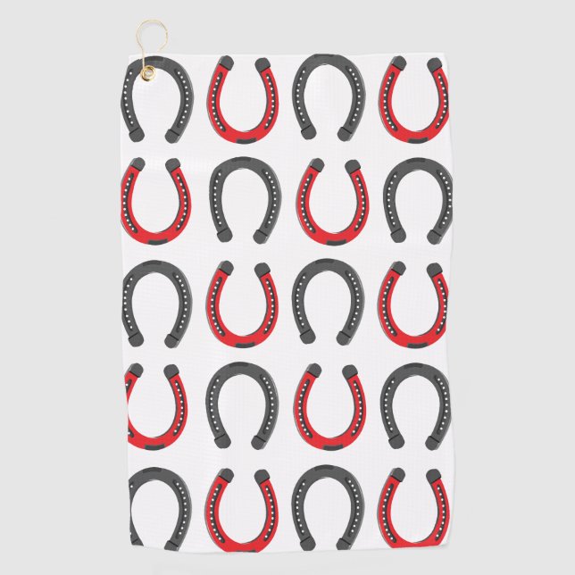 Serviette De Golf Horseshoe Good Luck Horseshoe (Devant)