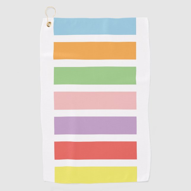 Serviette De Golf Hues du Colorful (Devant)