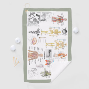 Serviette De Golf Human Anatomy Charts