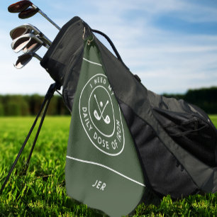 Serviette De Golf Humour de golfeur drôle fer de golf sports vert ol